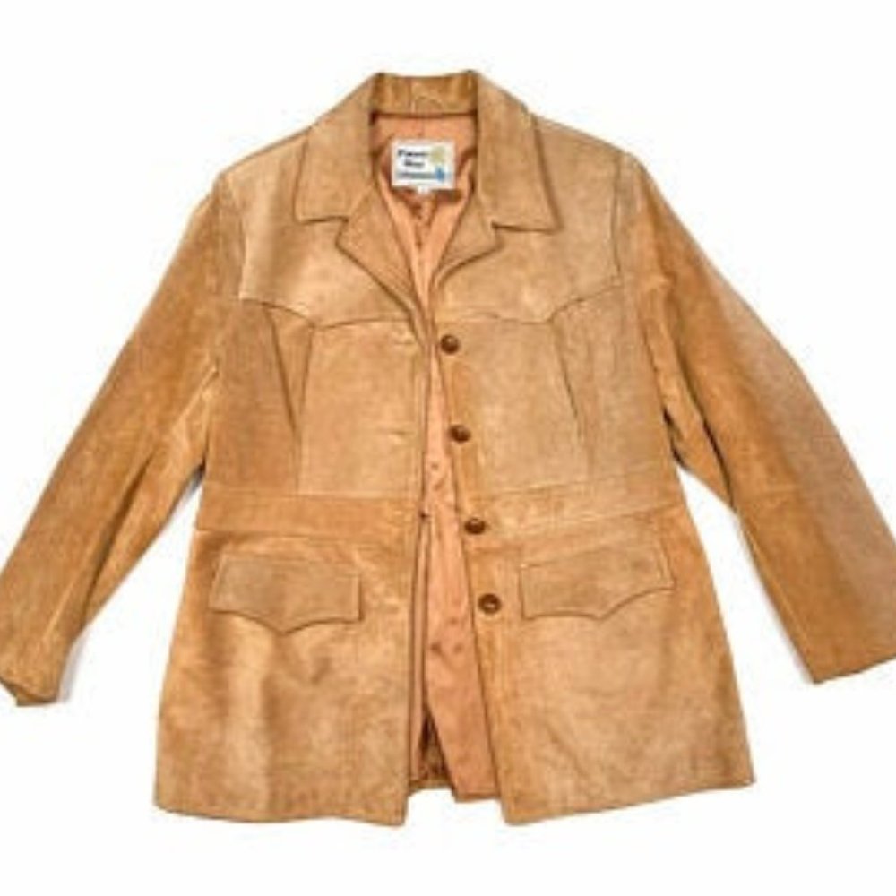 Vintage 70's Suede Western Jacket - Size L